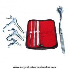 Hegar uterine dilator 3 pieces set,3-4, 7-8, 17-18, pinwheel, grave 3pcs
